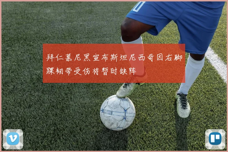 拜仁慕尼黑宣布斯坦尼西奇因右脚踝韧带受伤将暂时缺阵